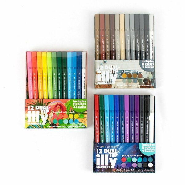 Art 101 Dual Tip Illy Markers 36-Piece Set 41110MB